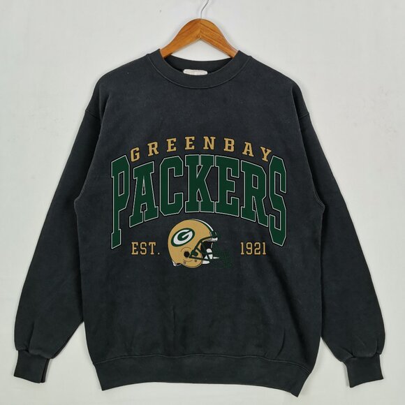 Green Bay Packers 1921 Crewneck Sweatshirt, Black, S - 3XL - Picture 1 of 2
